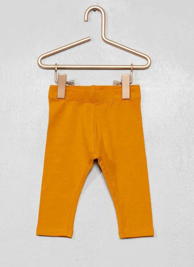 Girls Stretch Leggings Dark Yellow