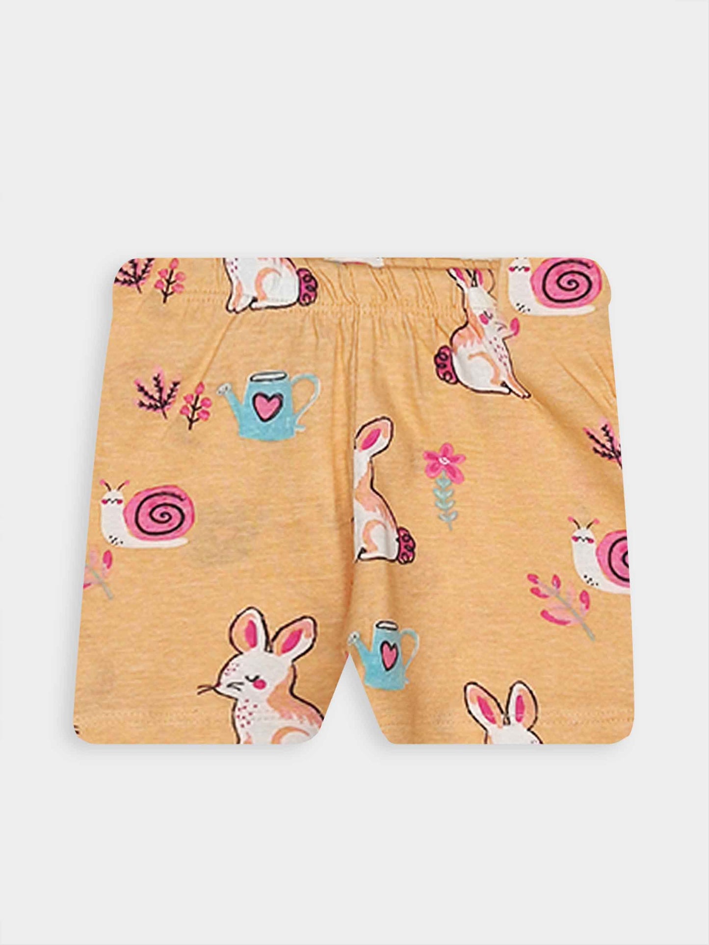 Baby Girls Printed Shorty Sets Hanger Pack