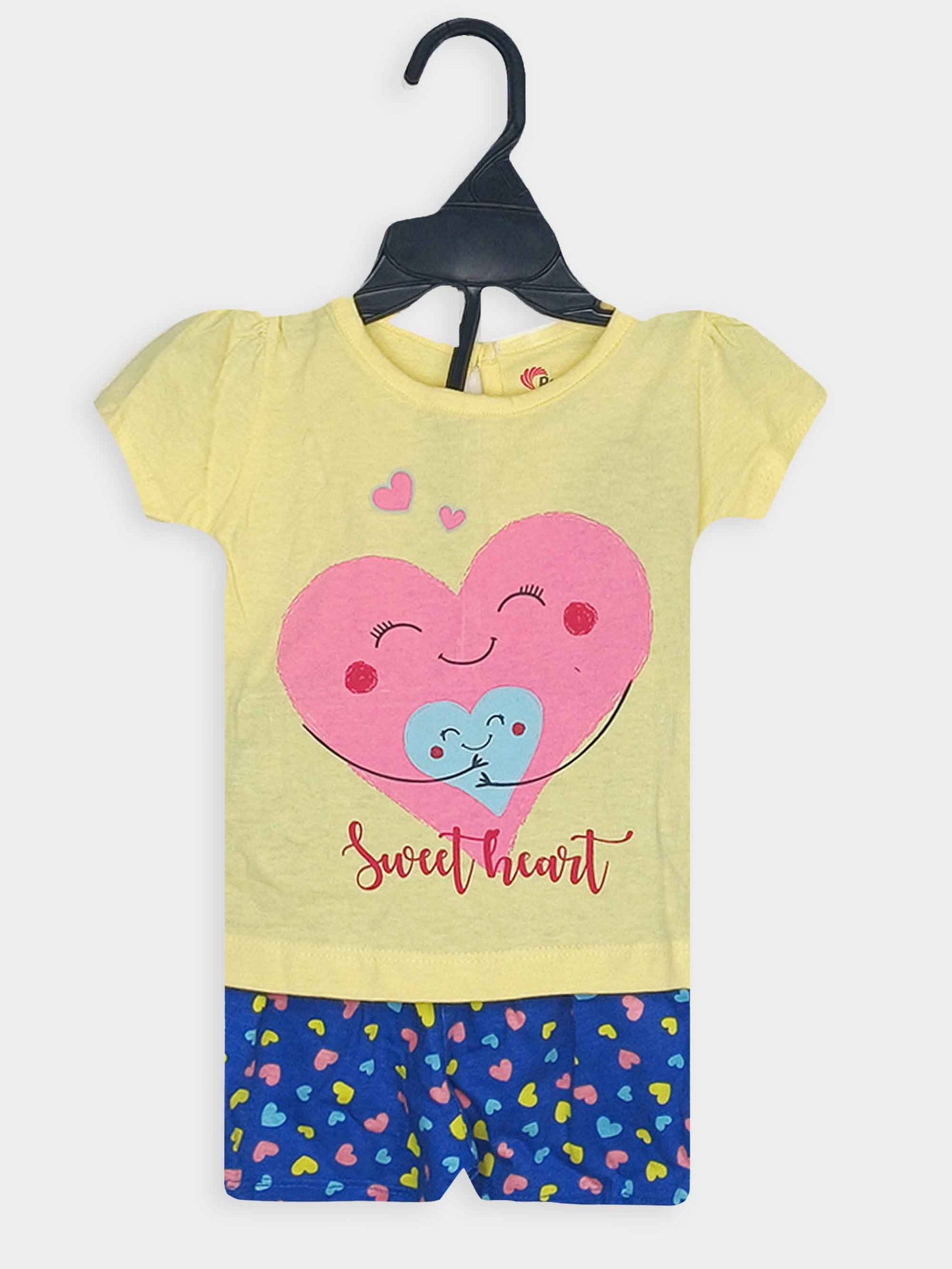 Baby Girls Printed Shorty Sets Hanger Pack