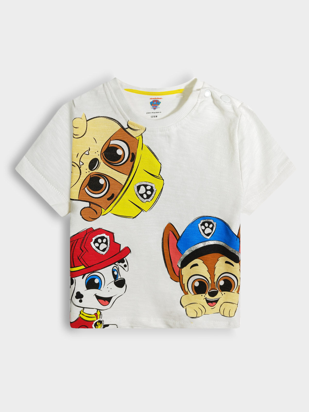 Baby Boys Printed Slub Knit T-Shirt