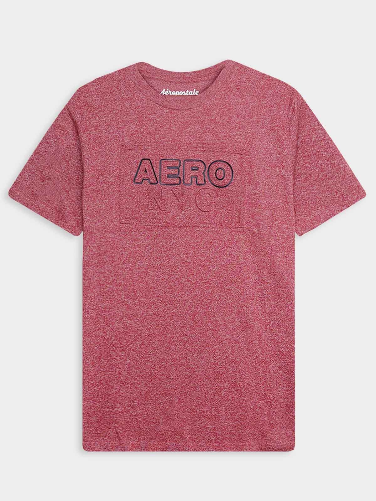 Mens Embossed Red T-Shirt