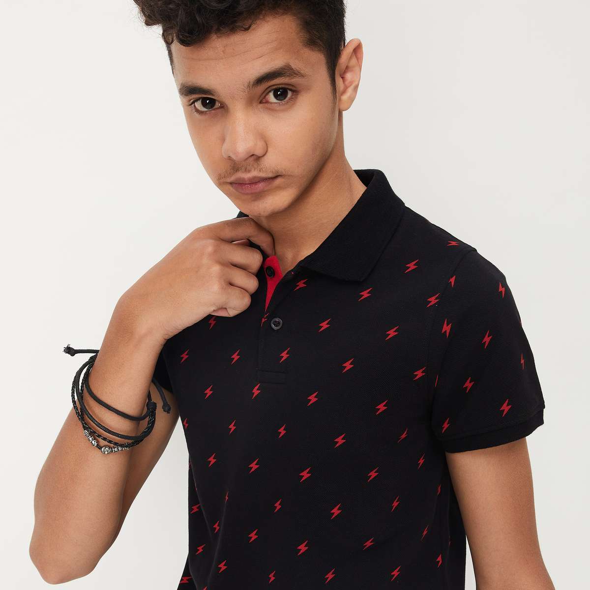 Older Boys Polo Black