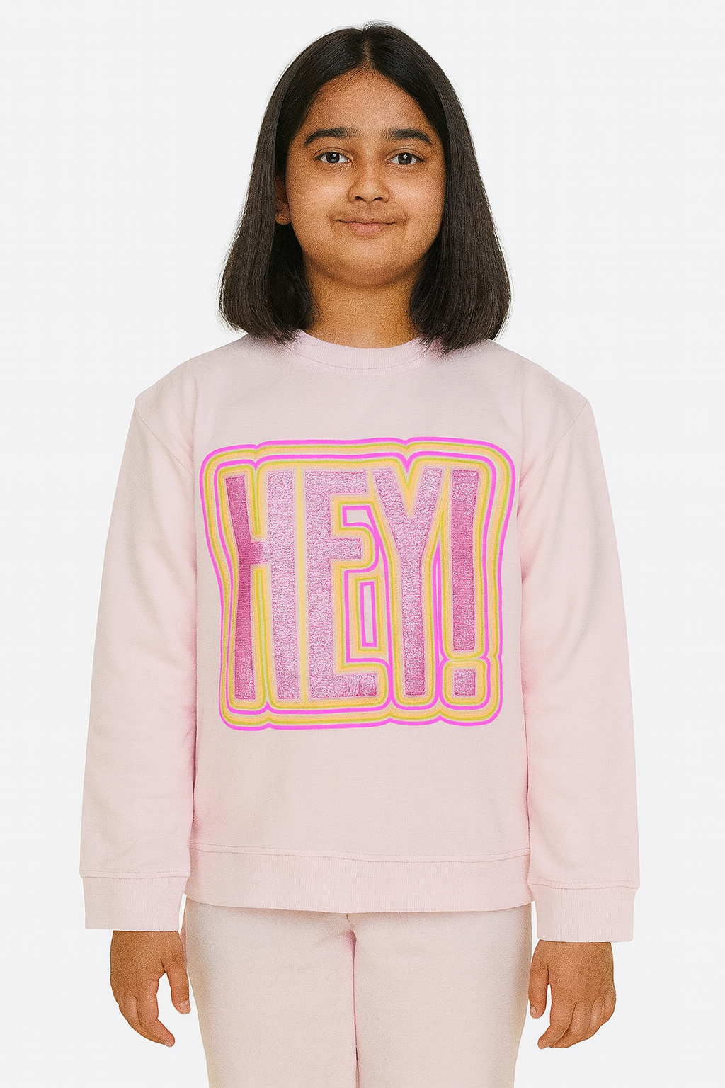 Girls Printed Pullover Sweatshirt