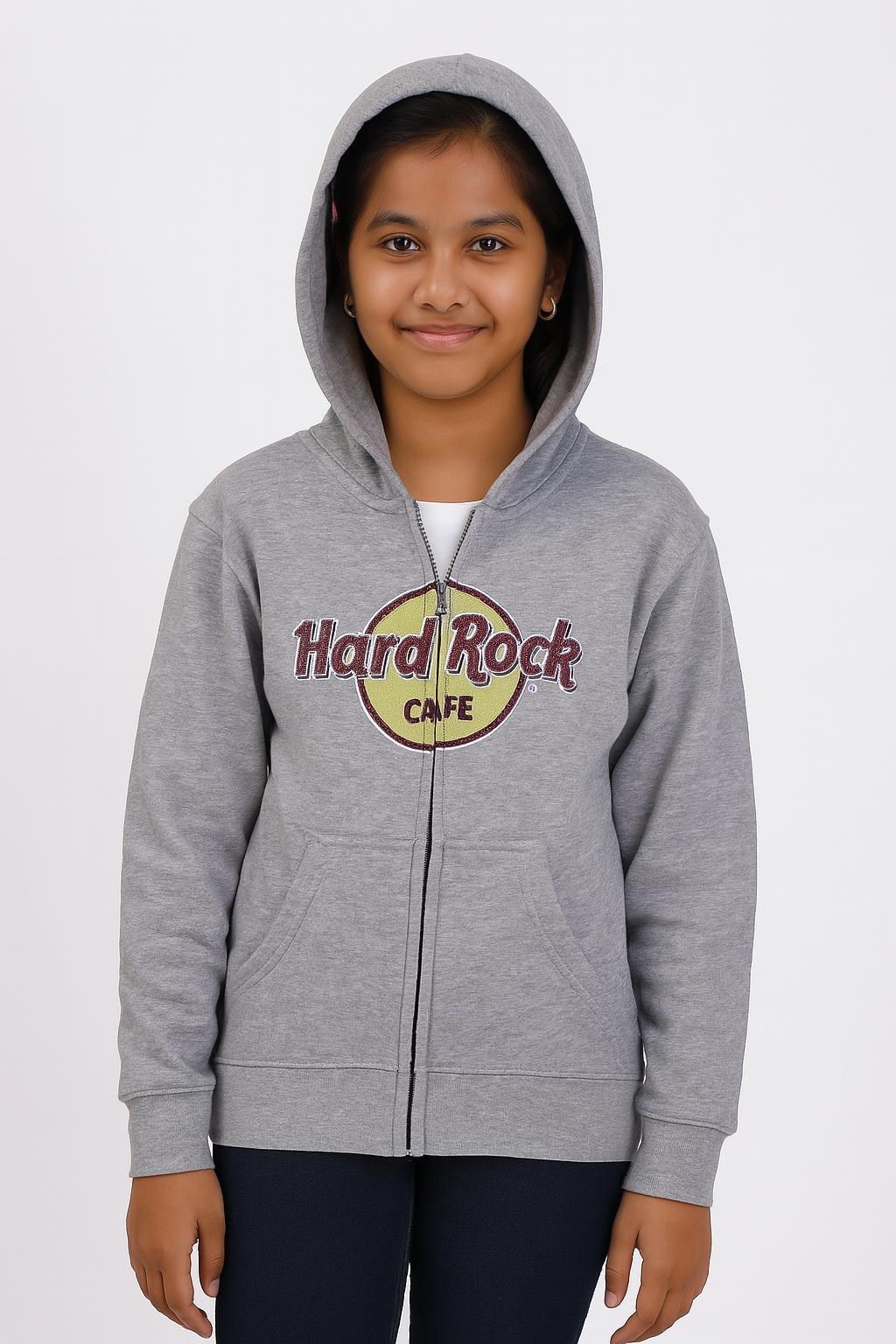 Girls Fleece Full Zipper Sweatshirt