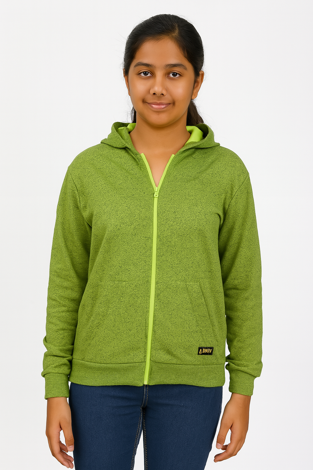 Girls Fleece Full Zipper Sweatshirt