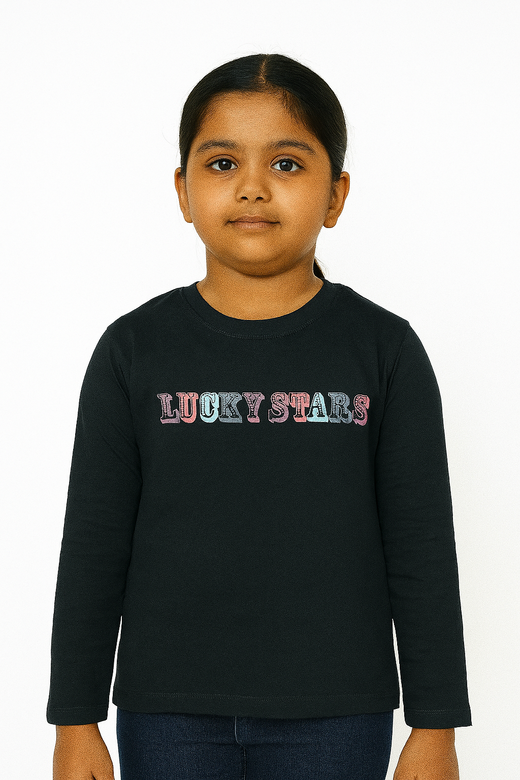 Girls Long Sleeve Printed T Shirt