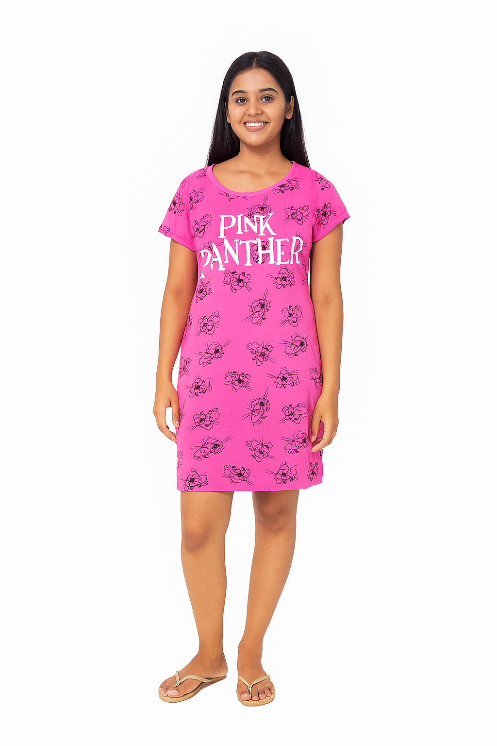 Ladies Printed Night Shirt