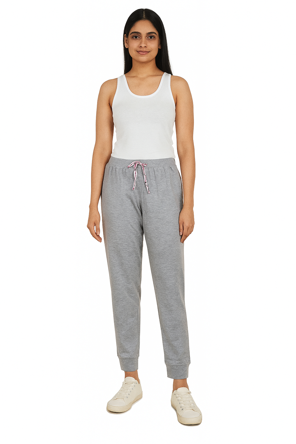 Ladies Grey Melange Lounge Pant