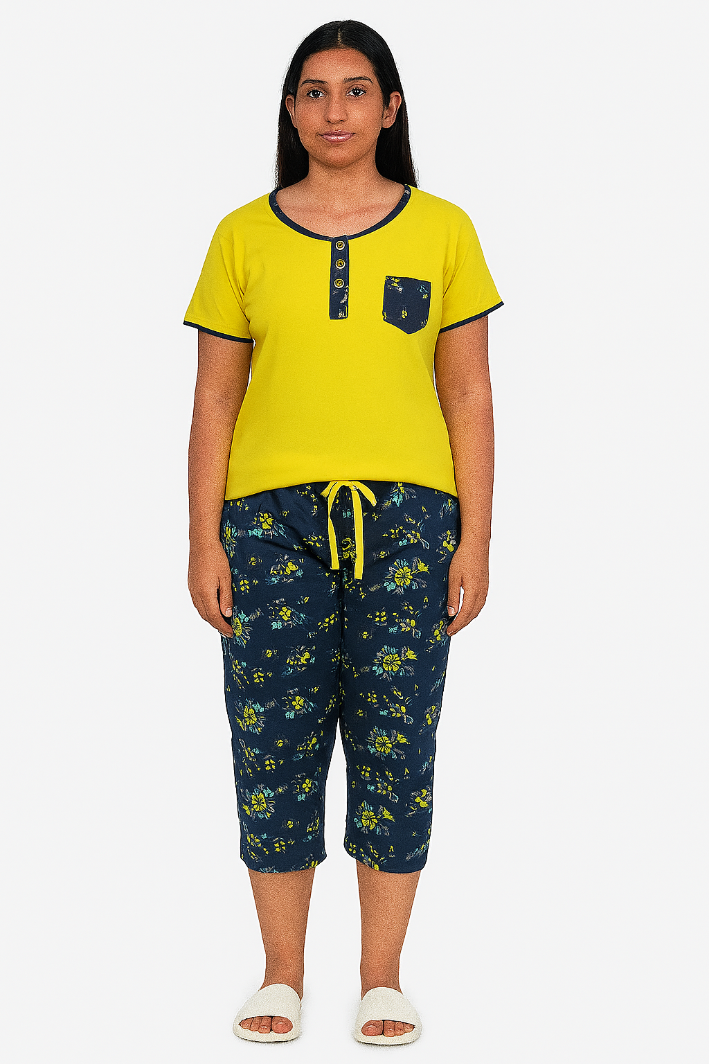 Womens Capri Pyjama Set
