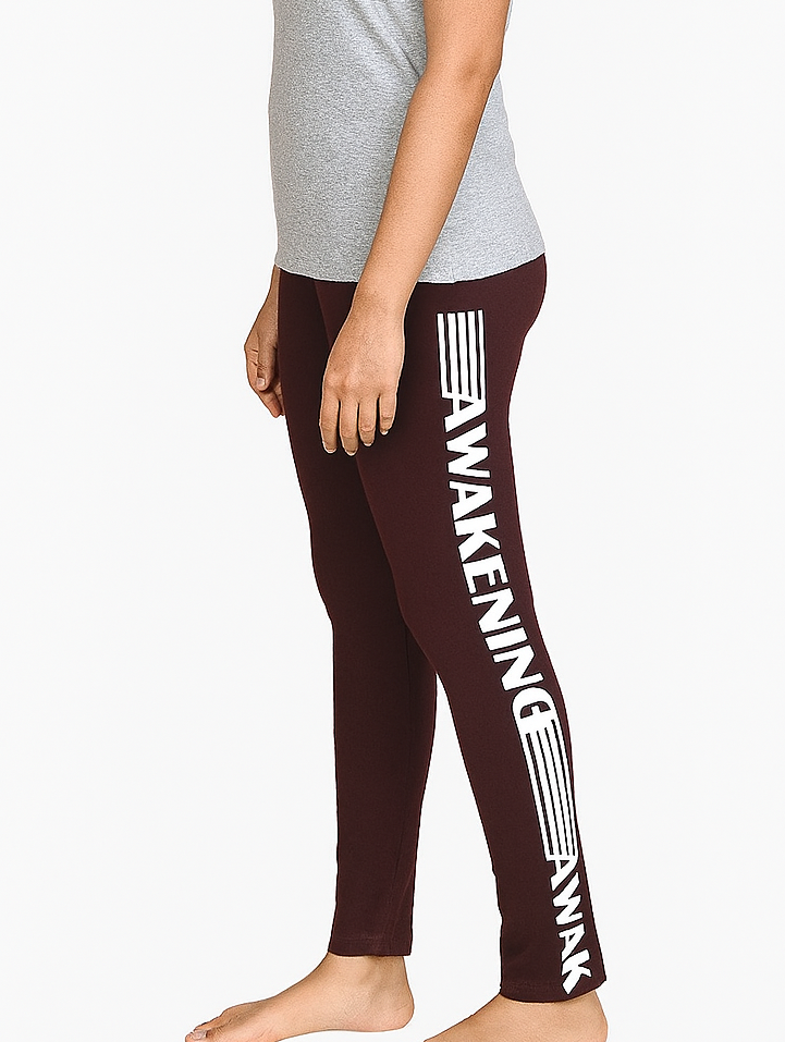 Ladies Printed Stretch Ankle Legging