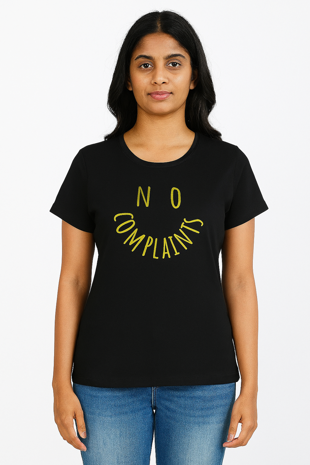 Ladies No Complaints Printed T Shirt