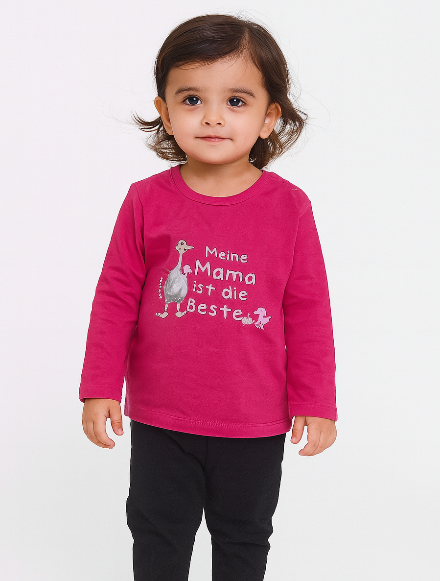 Baby Girls Long Sleeve Pink T Shirt