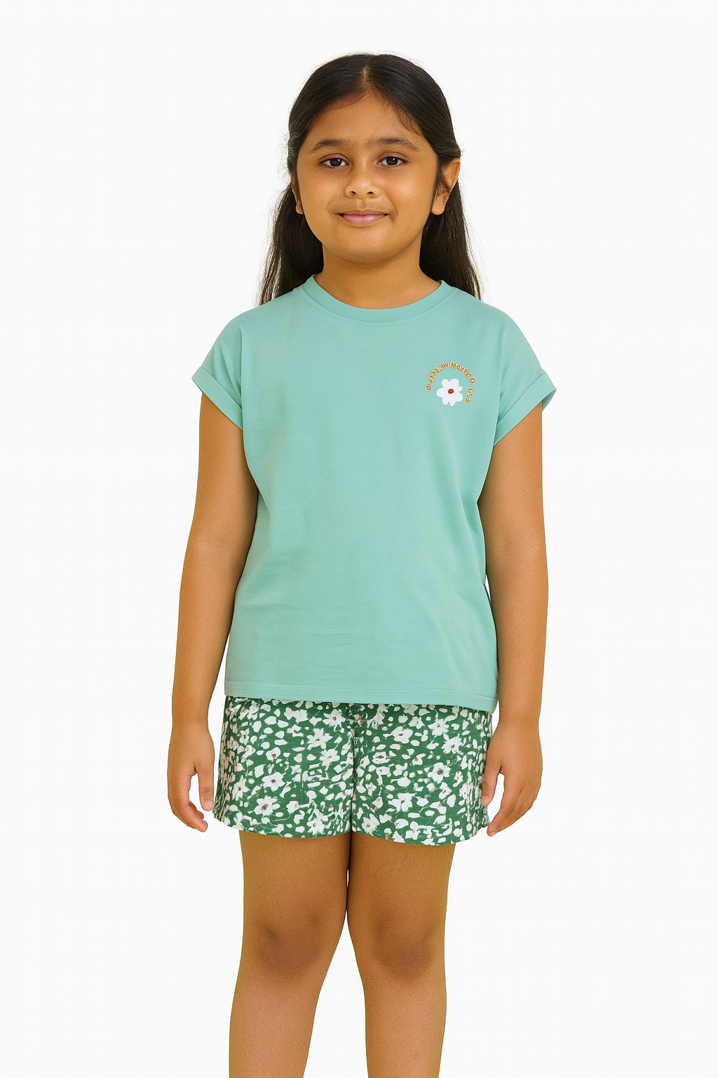 Girls Printed Shorty Pyjama Sets