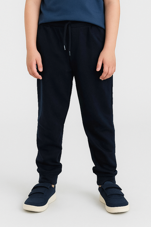 Boys Fleece Black Jogger