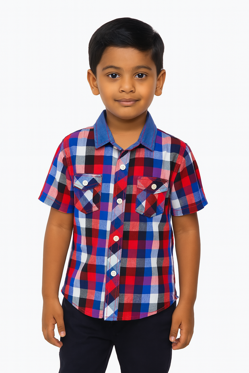 Boys Checked Woven Shirts