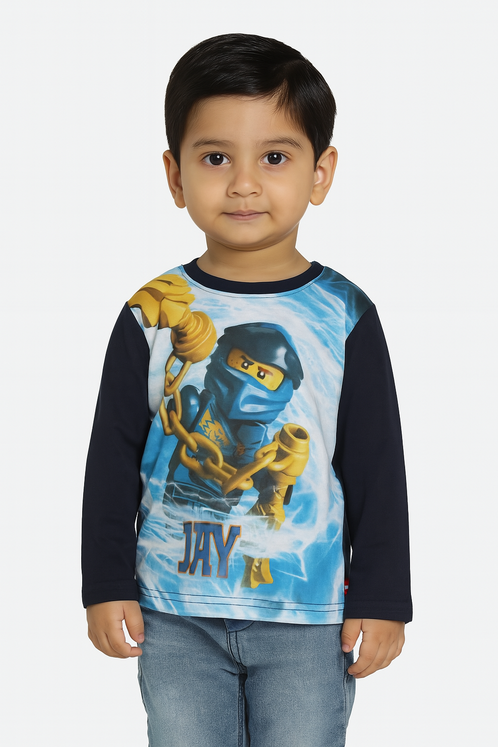 Boys Sublimation Printed T Shirt Navy