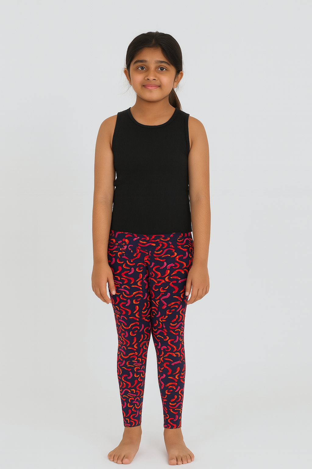 Girls Printed Stretch Legging