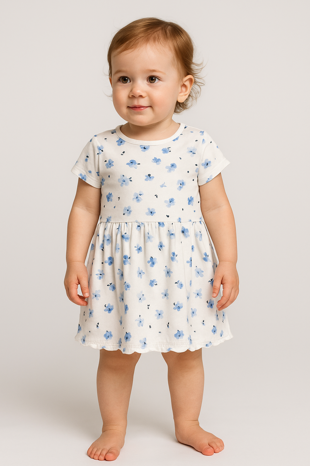 Baby Girls Printed Knit Dress