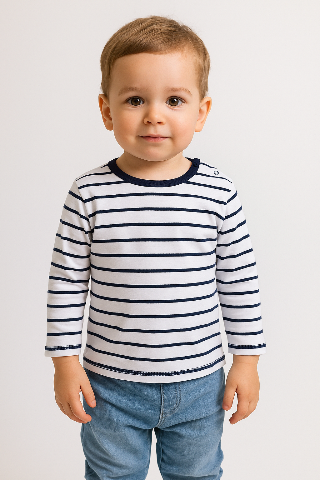 Baby Boys Long Sleeve Striped T Shirt