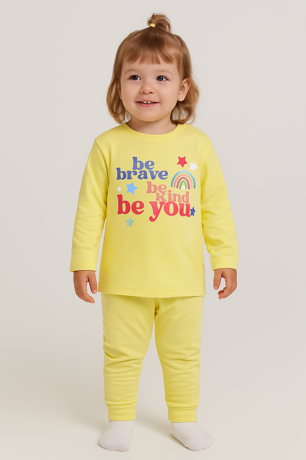Girls Printed Pyjama Set
