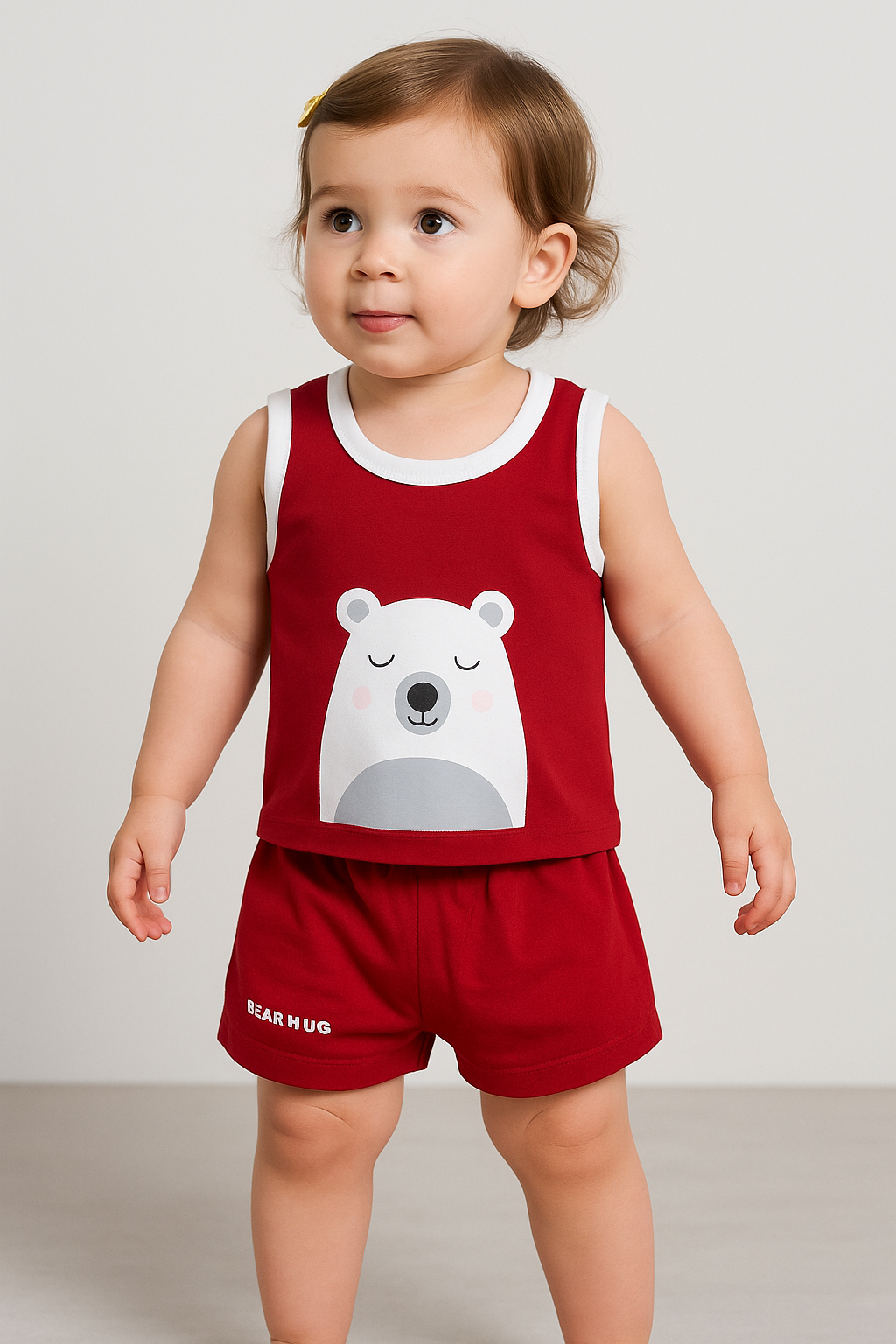 Q-Club Baby Printed Shorty Set