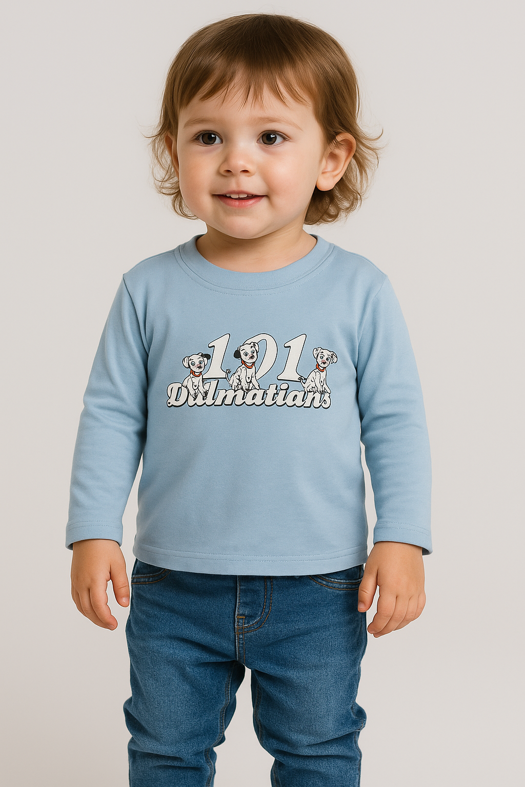 Baby Boys Long Sleeve Blue T Shirt