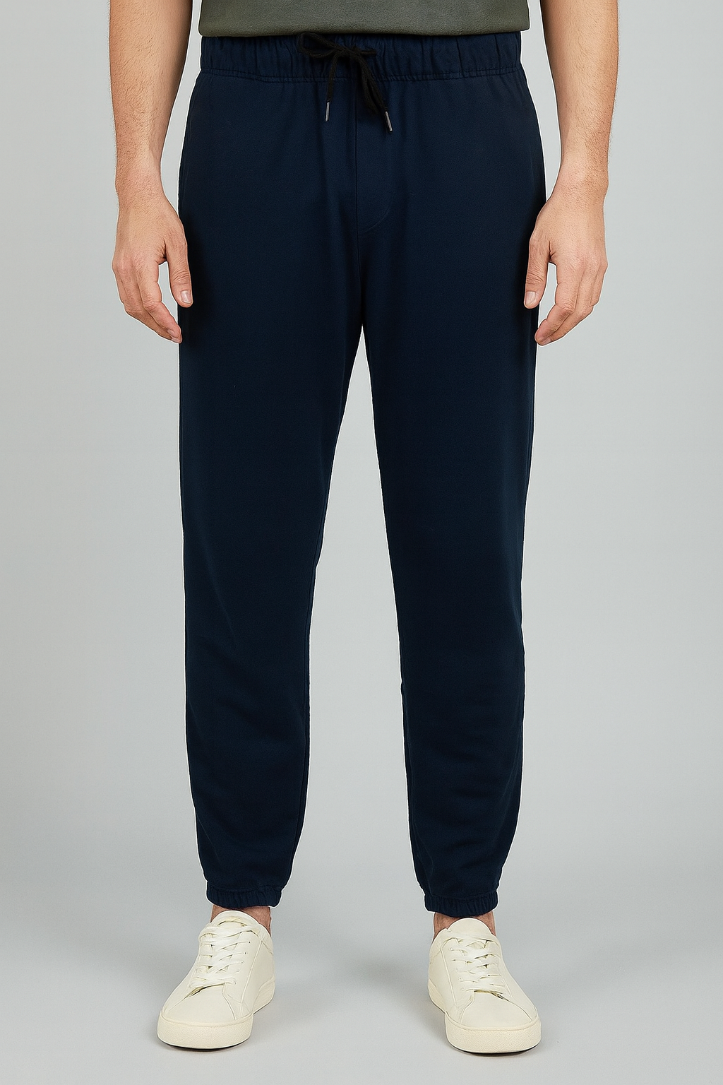 Mens Fleece Navy Sweat Pant