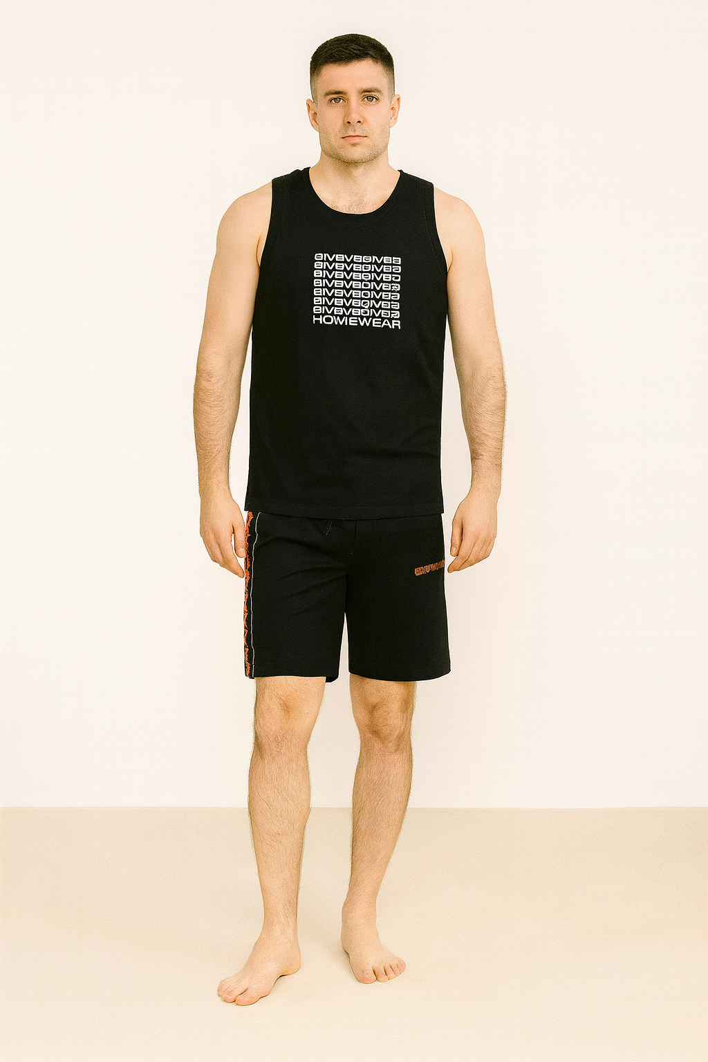 Mens Sleeveless Shorty Set Assorted