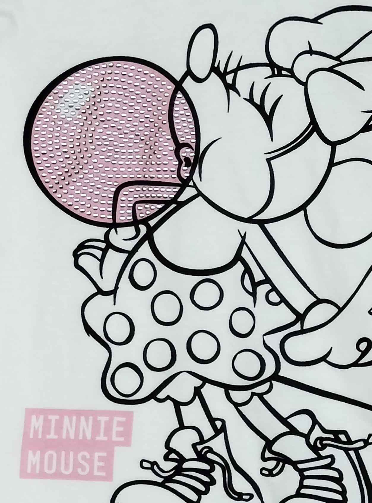 Girls Sequined Cropped Top White