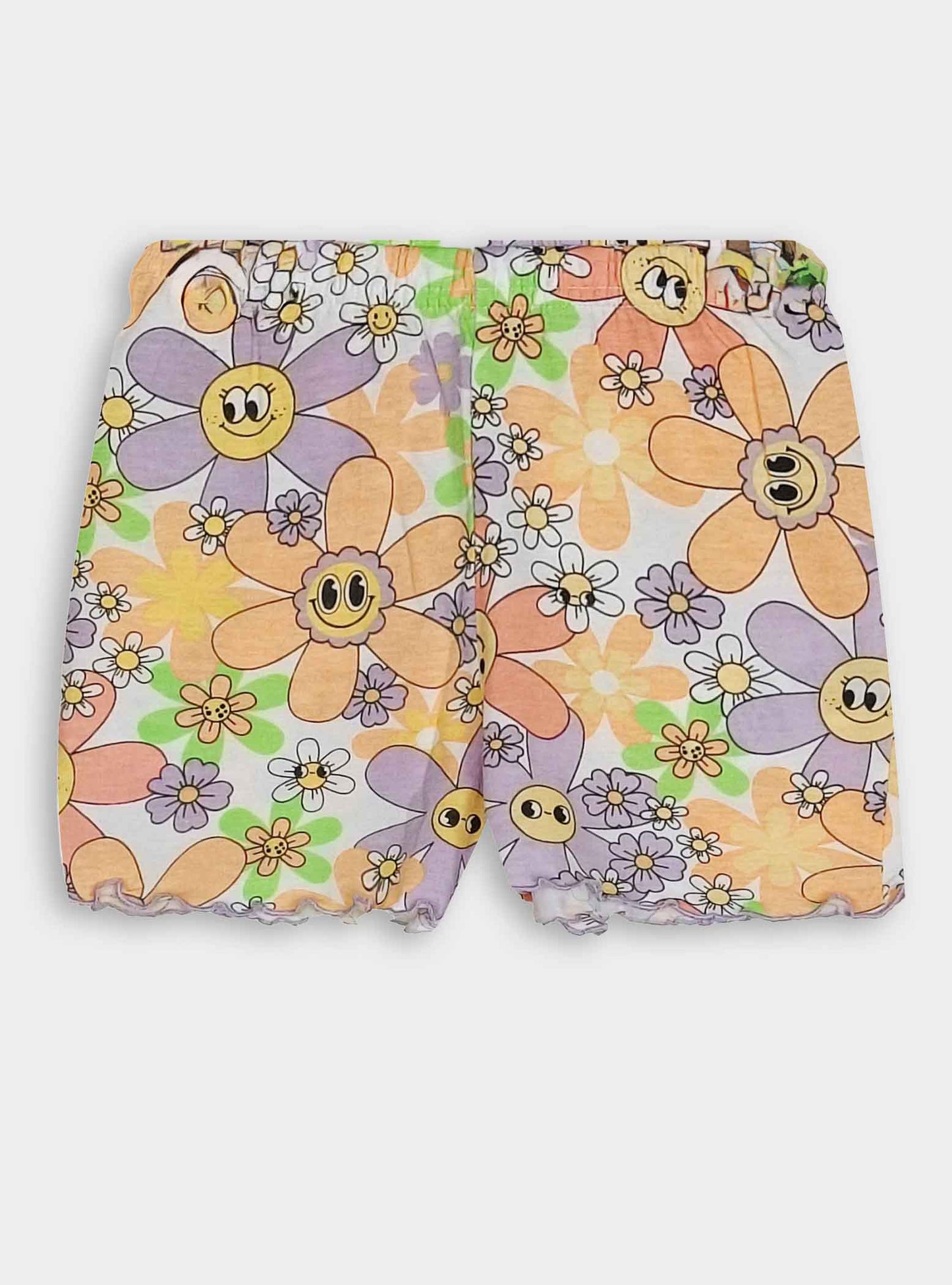 Girls Printed Shorty Set