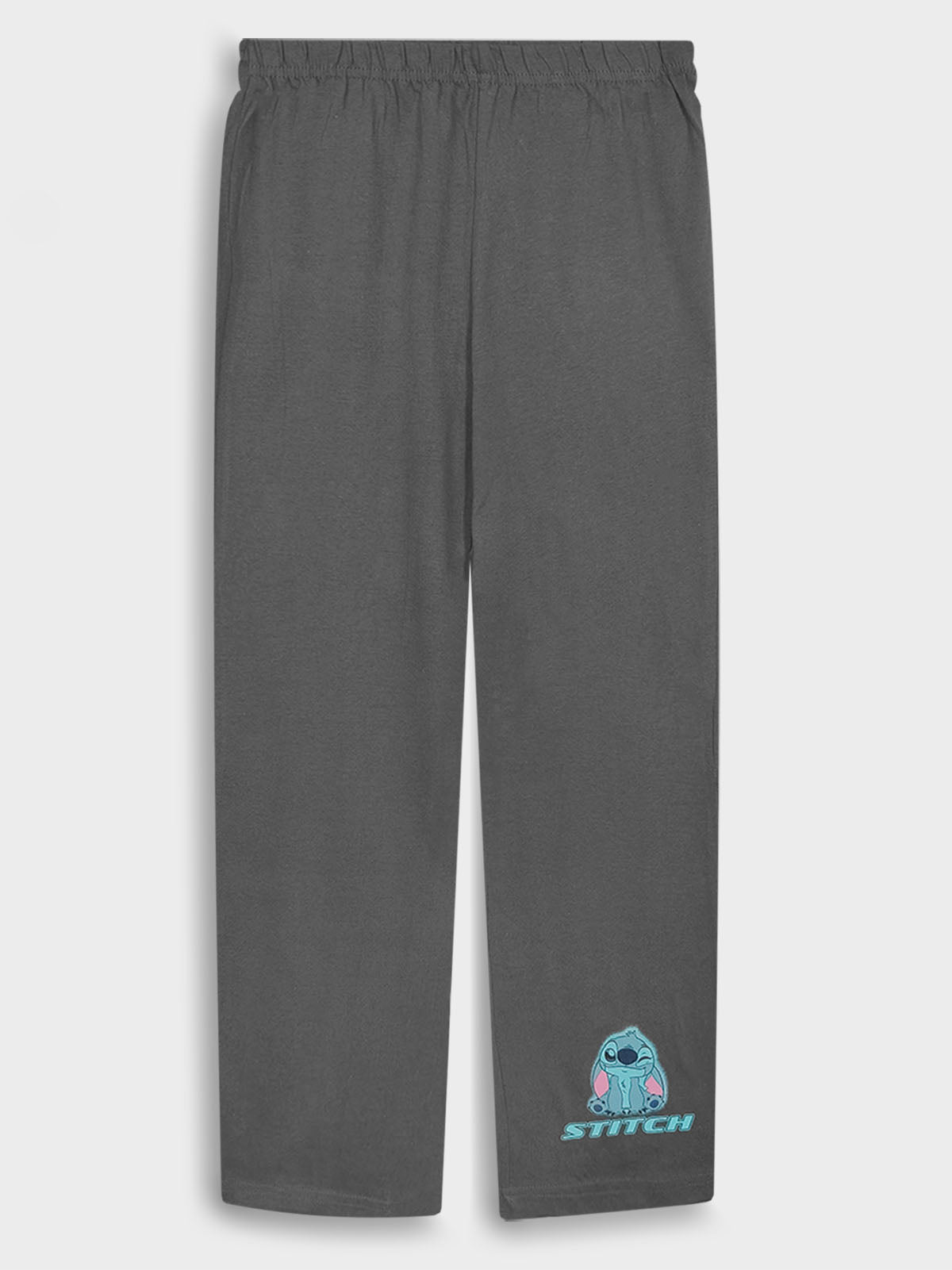 Girls Printed Grey Pyjama Set