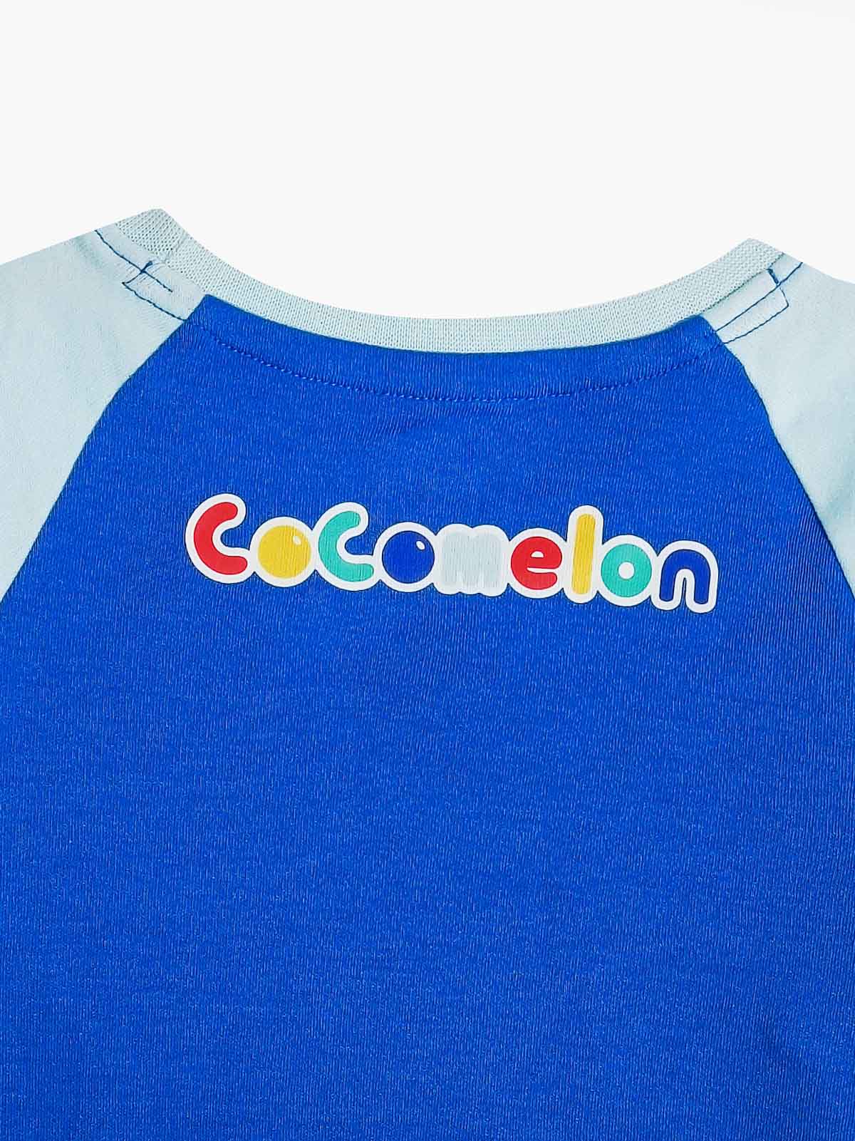 Girls Blue Printed T-Shirt