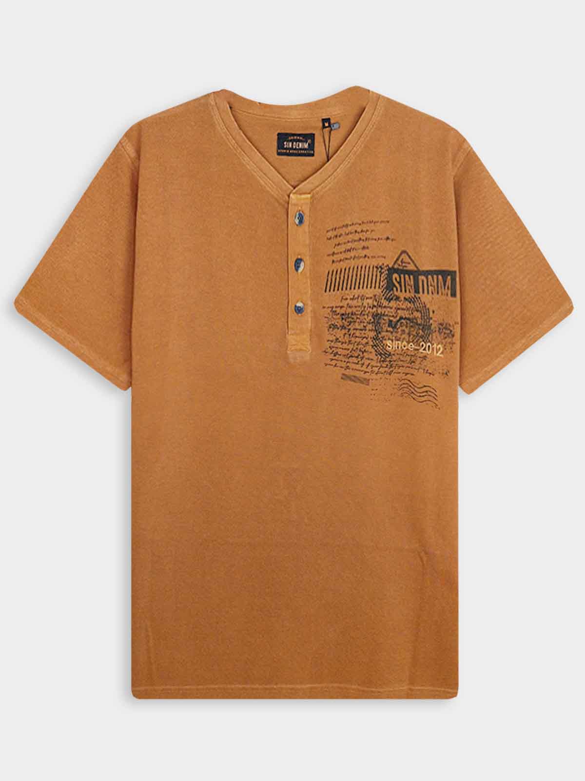 Mens Henley Neck T-Shirts