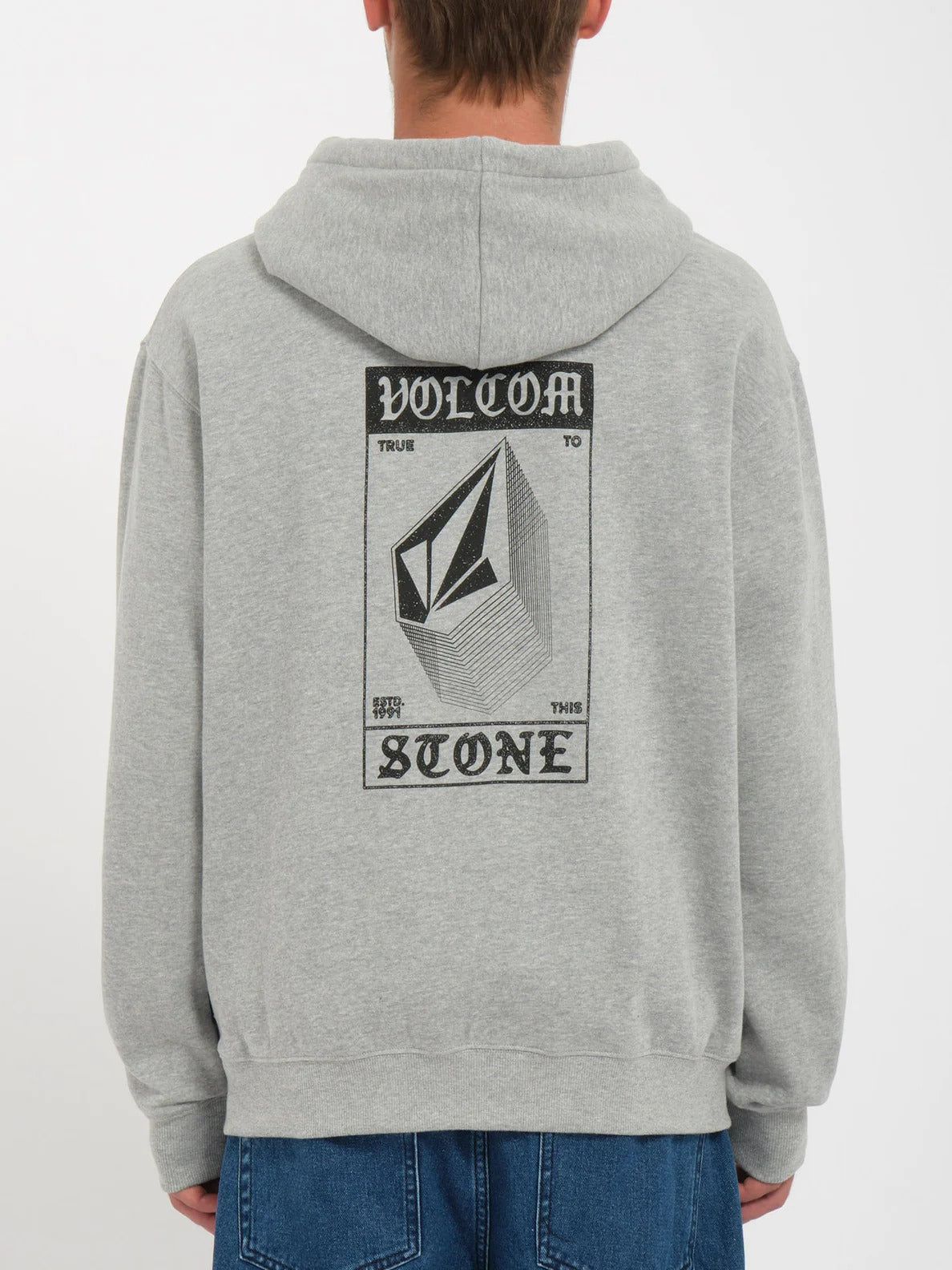 Mens Print Hooded Fleece Sweatshirt