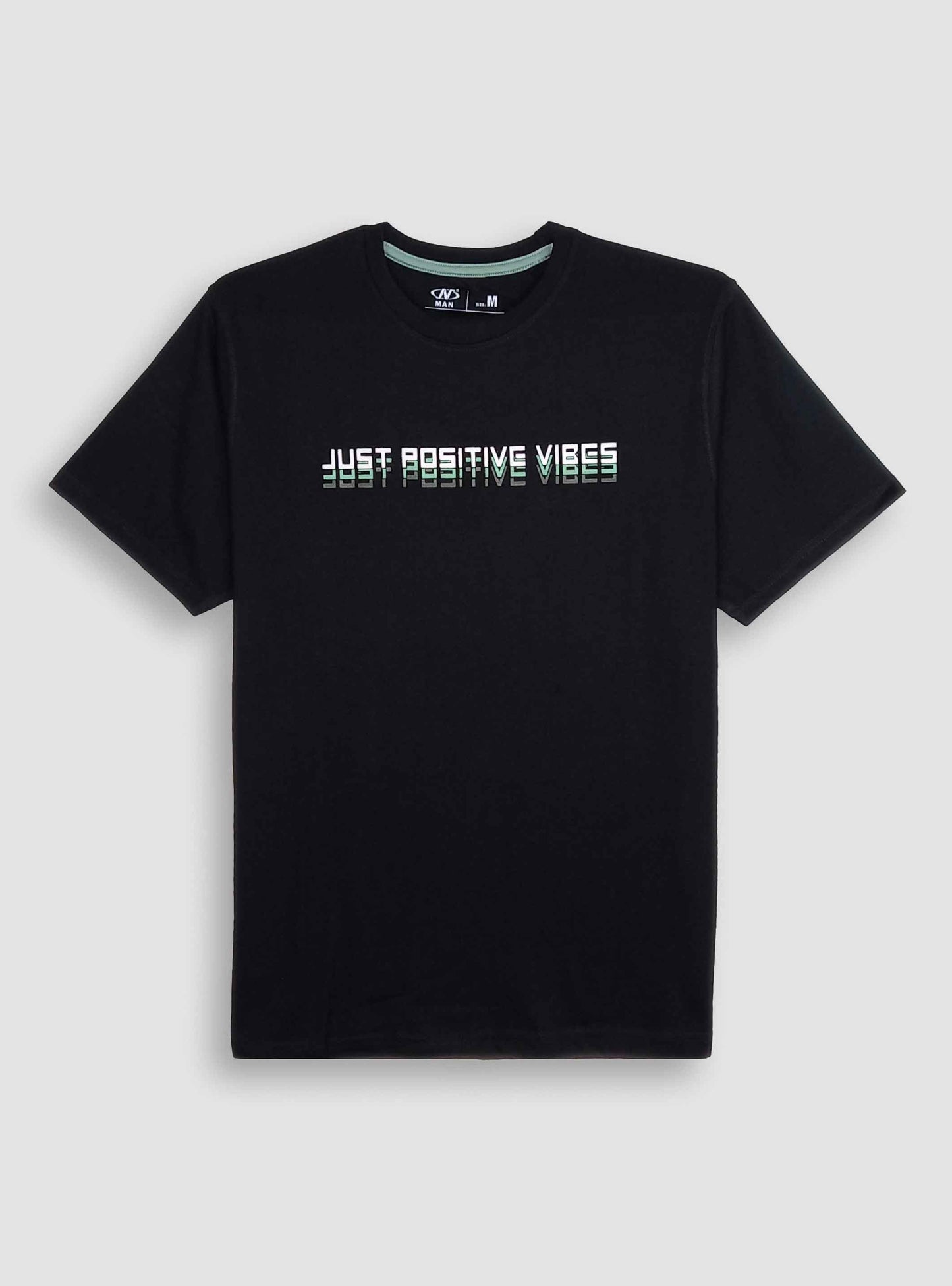 Mens Printed T Shirt Black