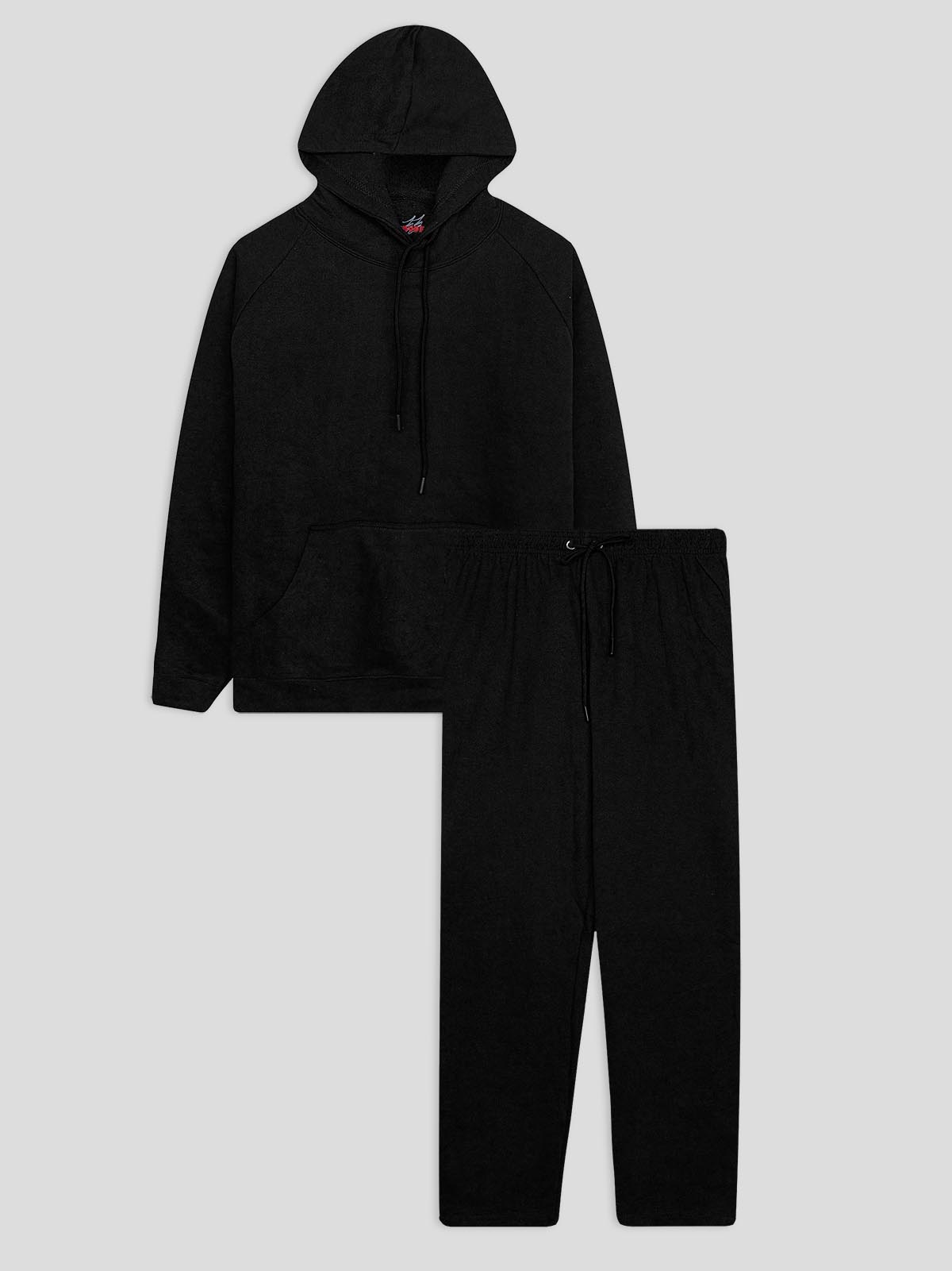 Men's French Terry Black Jogging Set