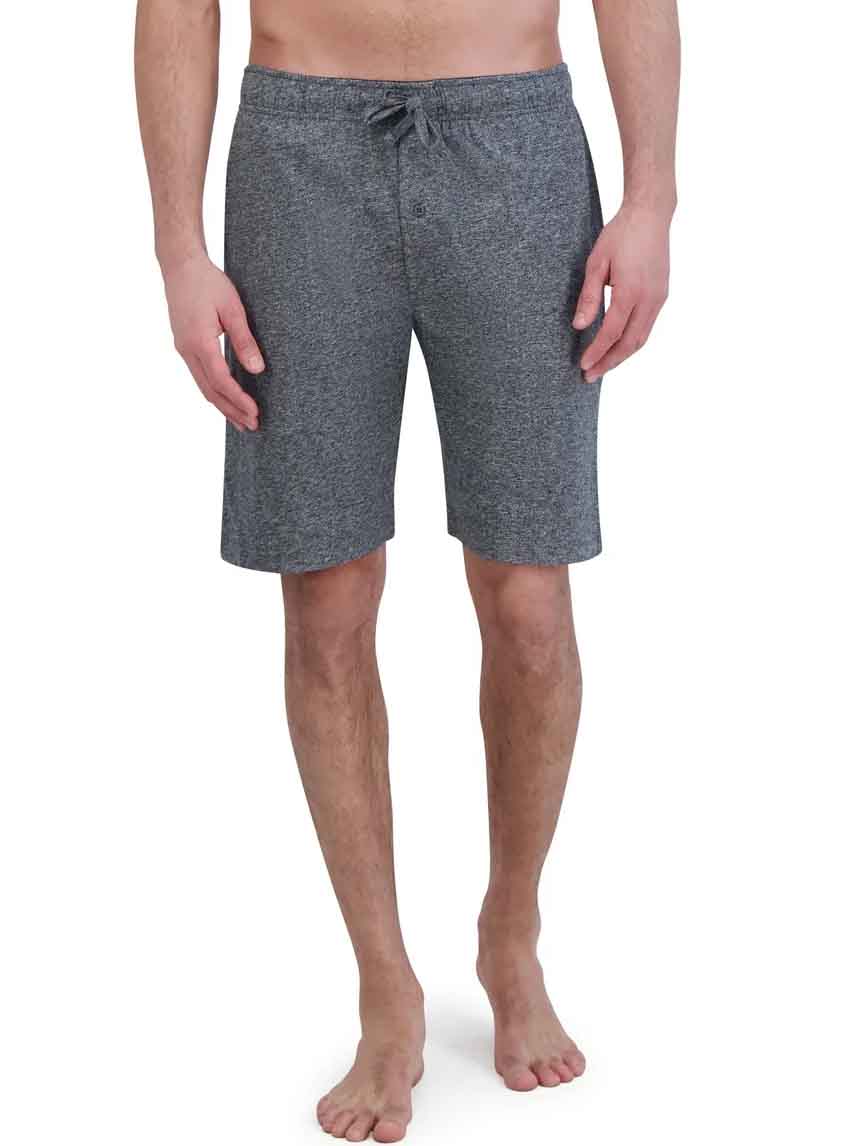 Mens Knit Sleep Shorts Charcoal