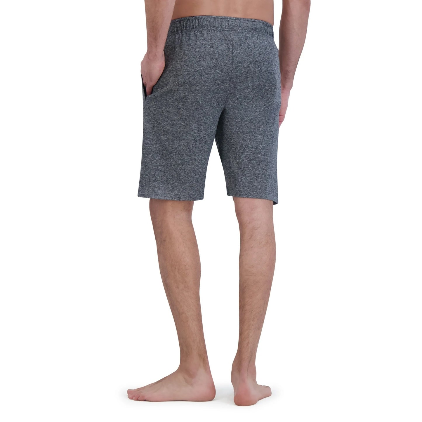 Mens Knit Sleep Shorts Charcoal
