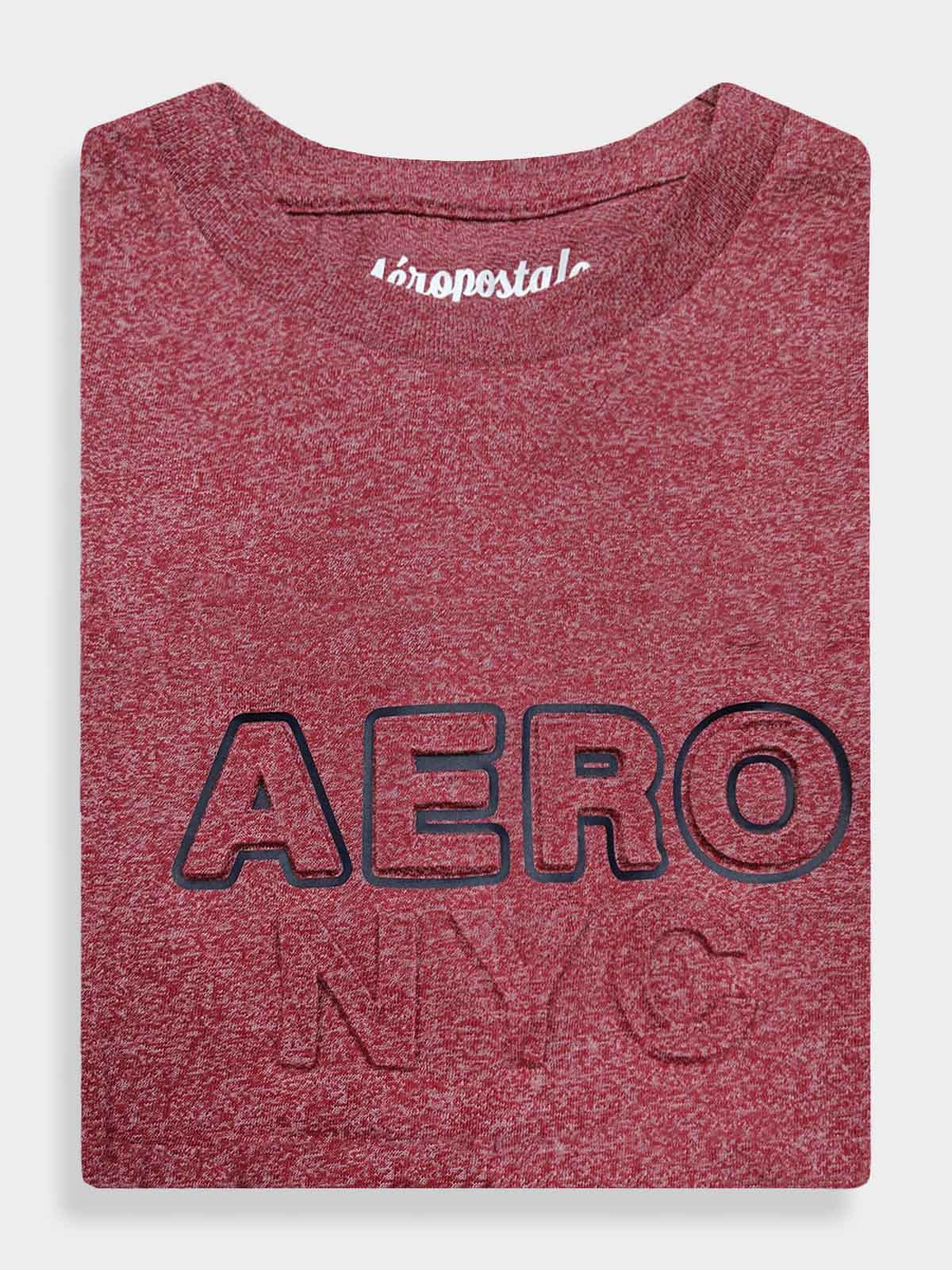 Mens Embossed Red T-Shirt