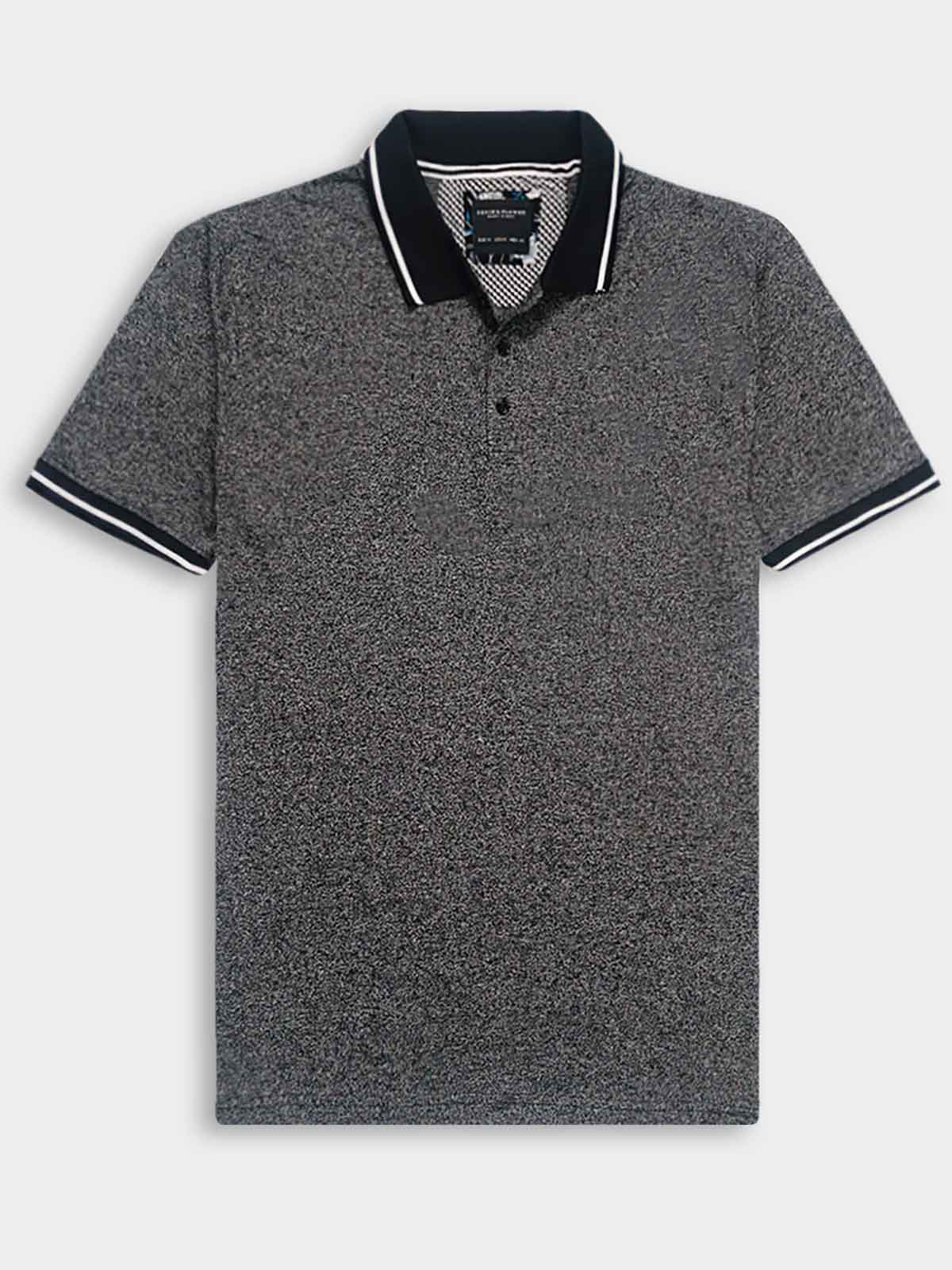 Mens Grindled Yarn Polo