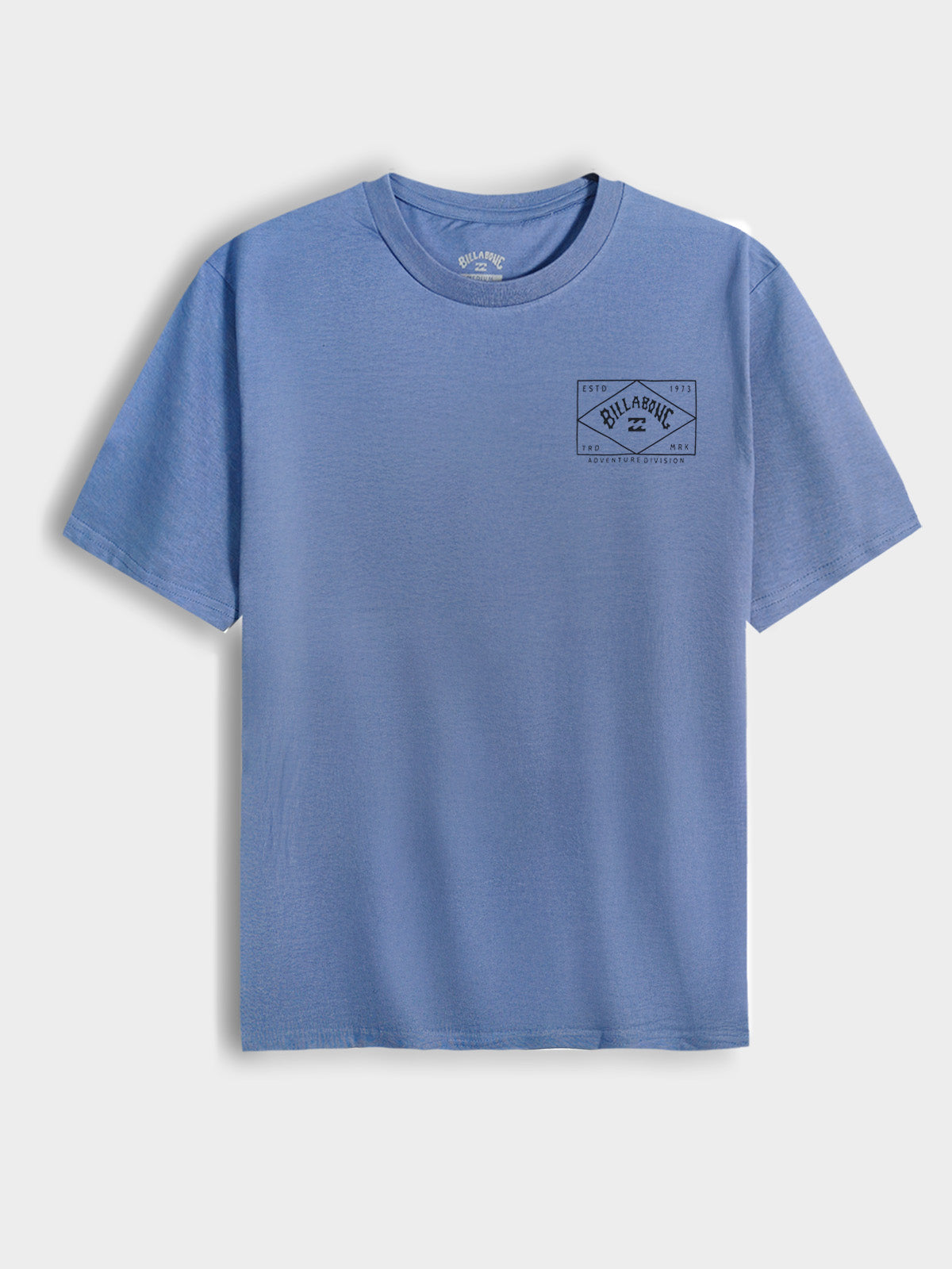 Mens Printed Mid Blue T-Shirt