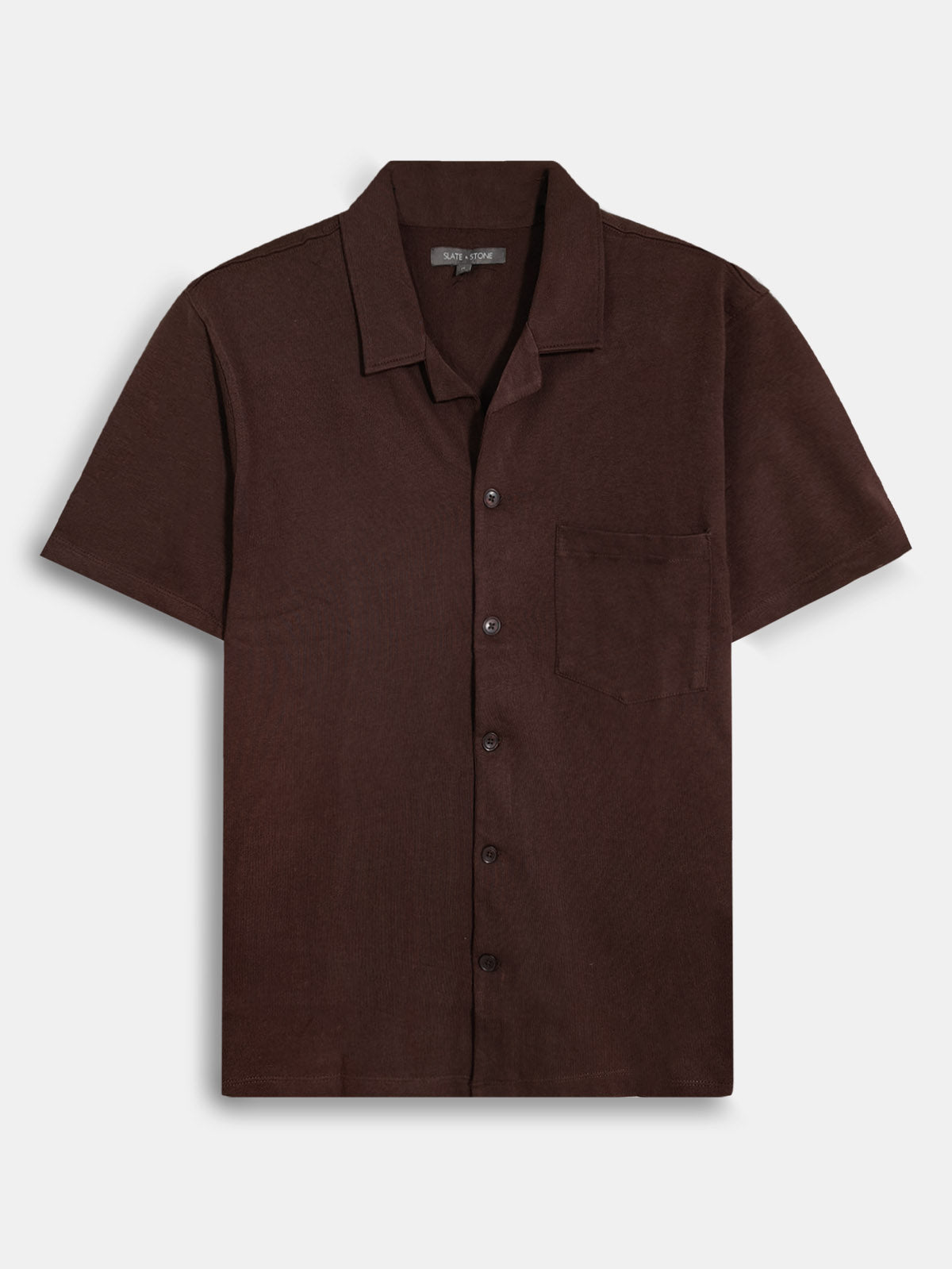 Mens Knit Brown Shirt
