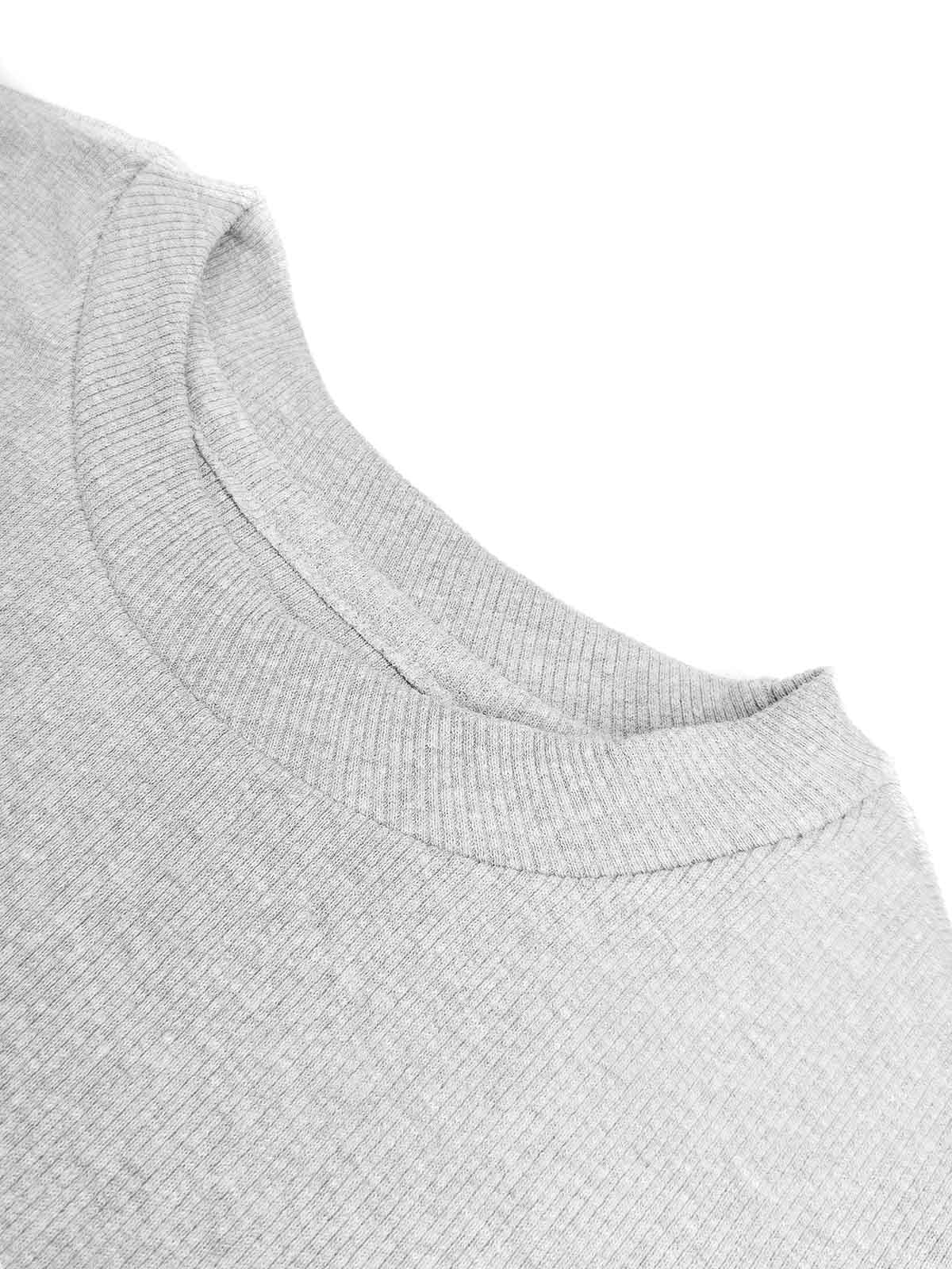 Mens Ribbed Crew Neck Pullover