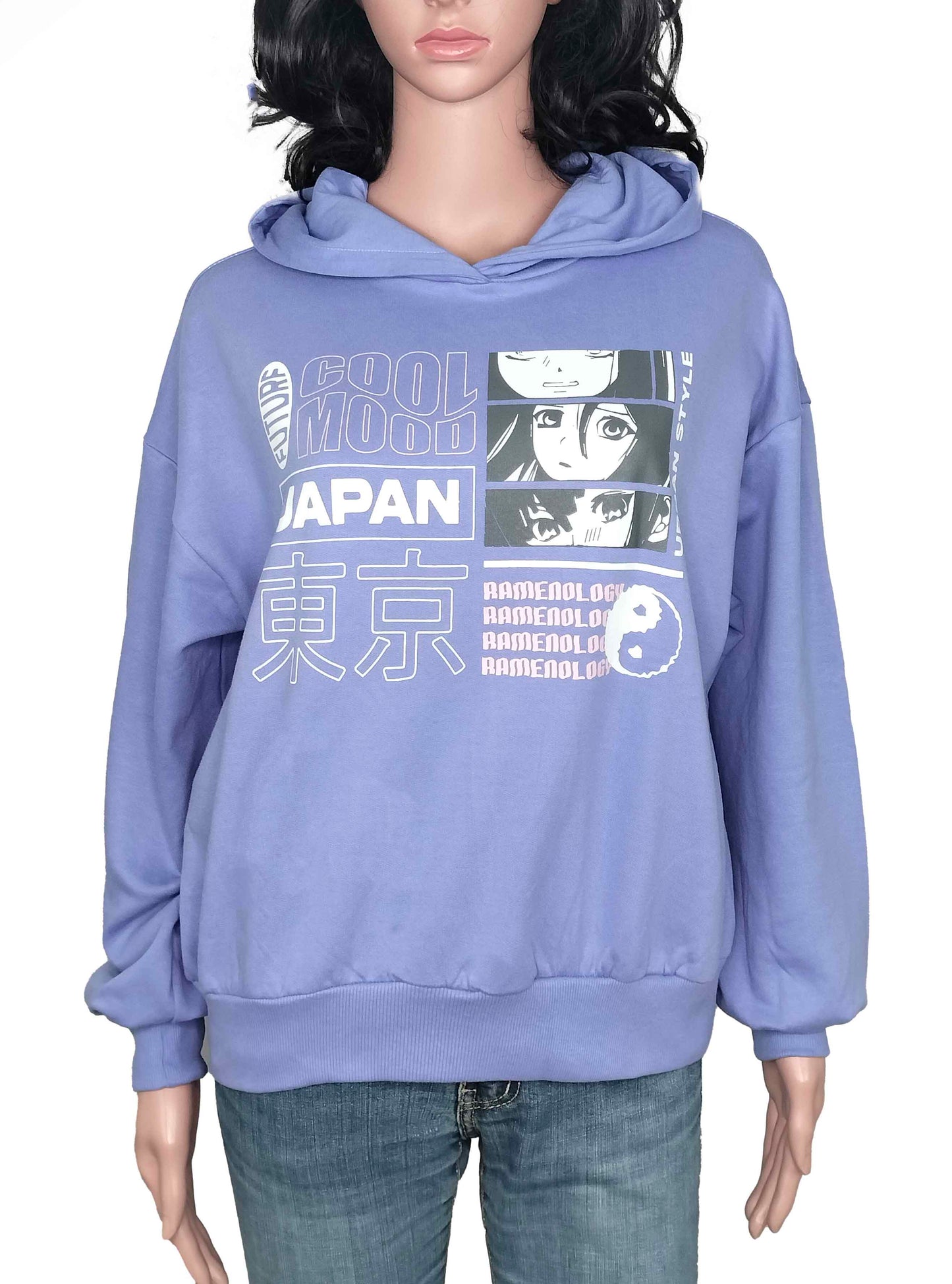 Ladies Hooded Pullover Sweatshirts | Lilac