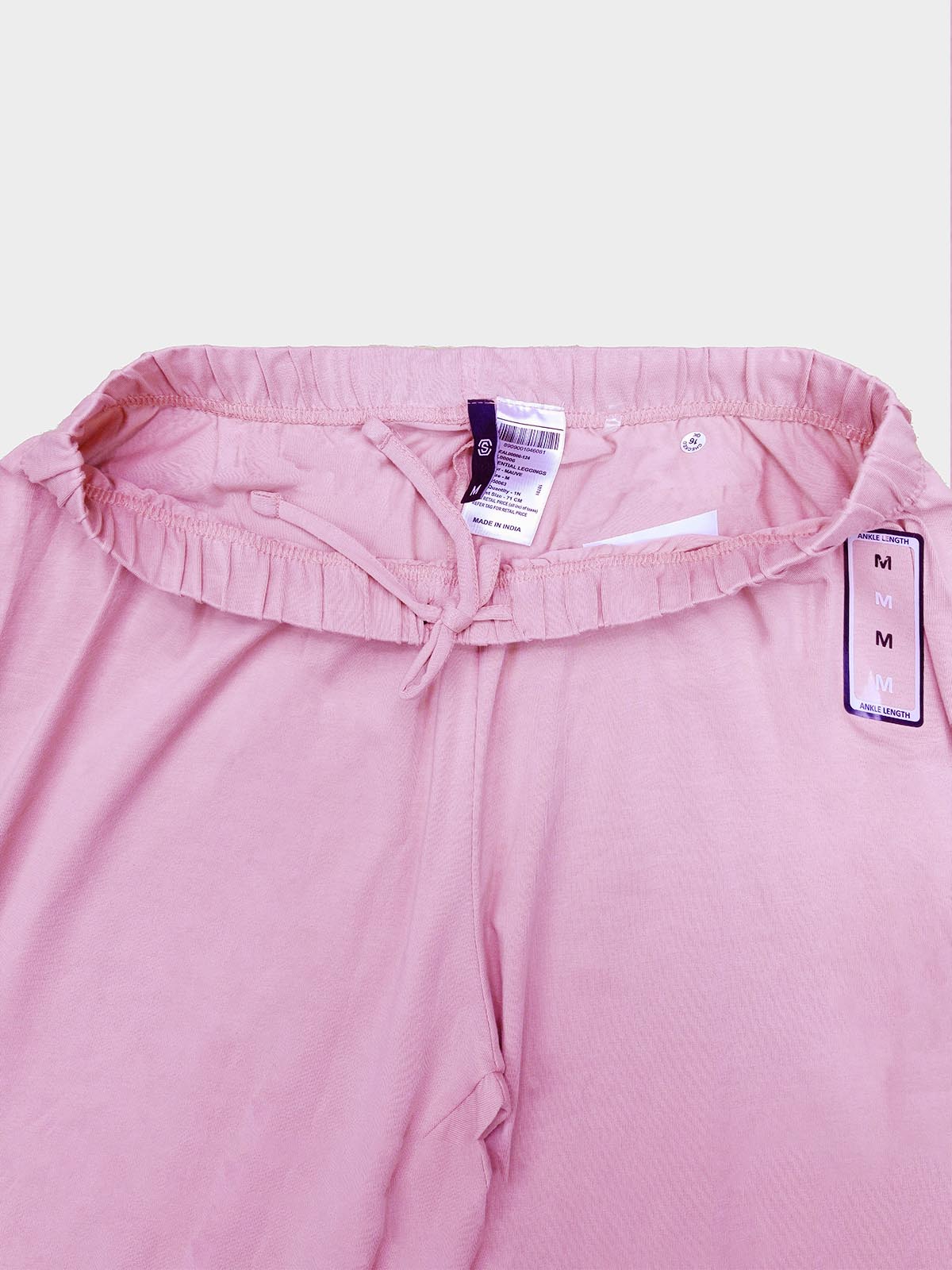 Ladies Slim Fit Ankle Legging Pink