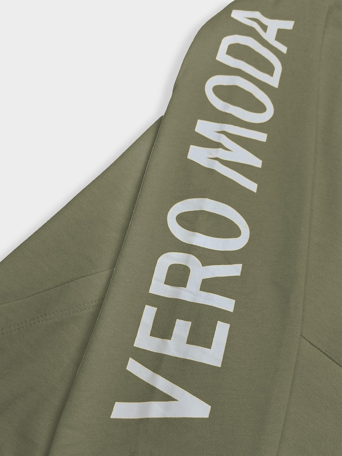 Ladies Fleece Pullover Olive Sweatshirt