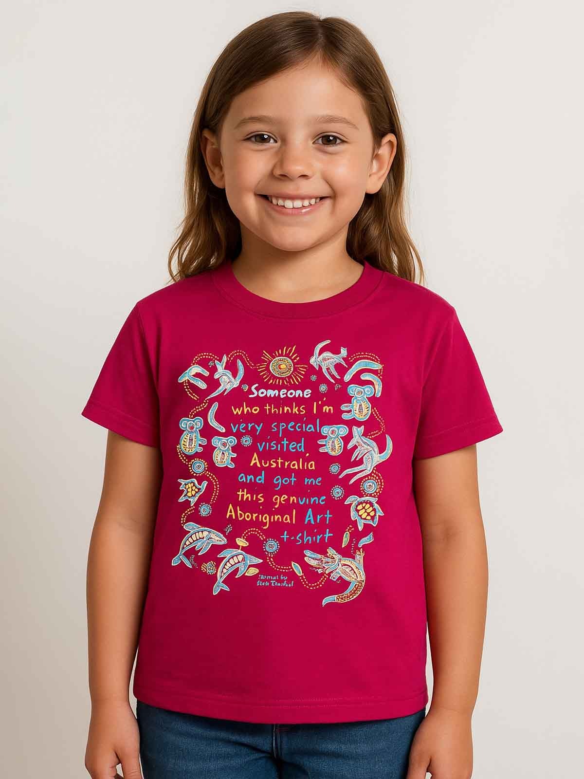 Girls T Shirt Fuchsia