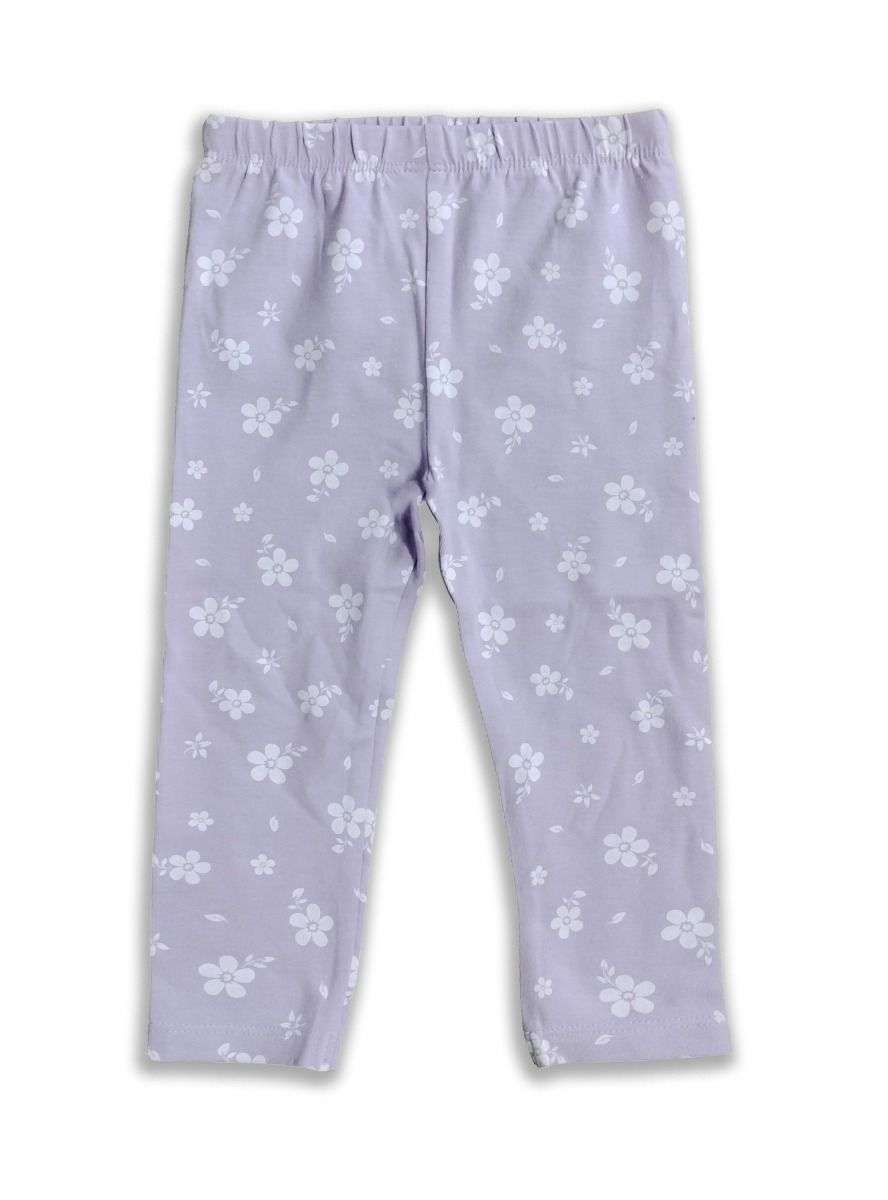 Baby Girls Stretch Lilac AOP Legging
