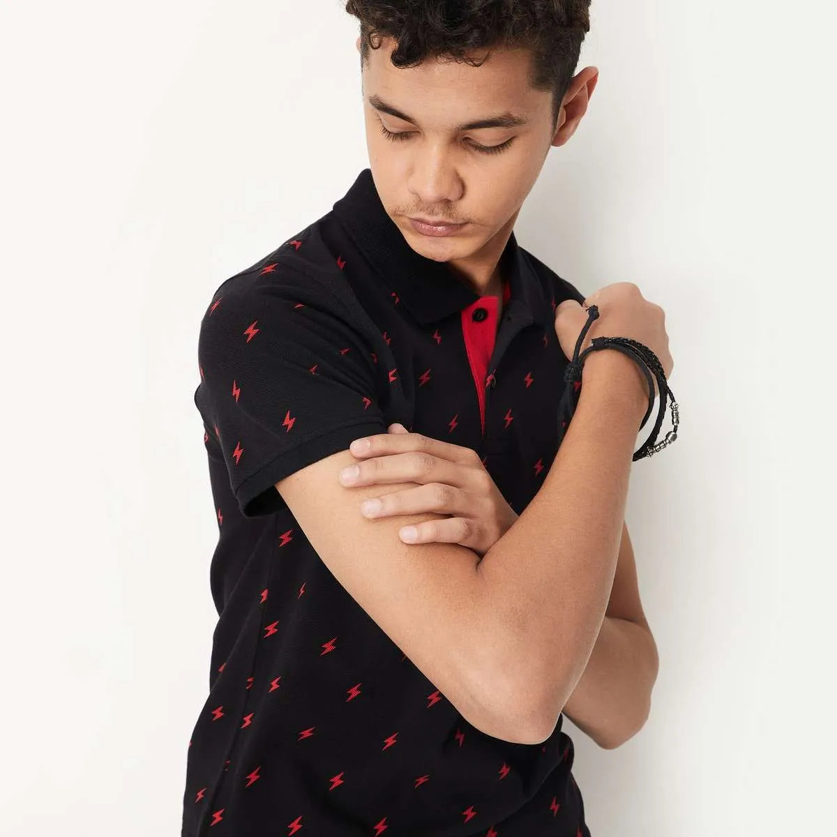 Older Boys Polo Black