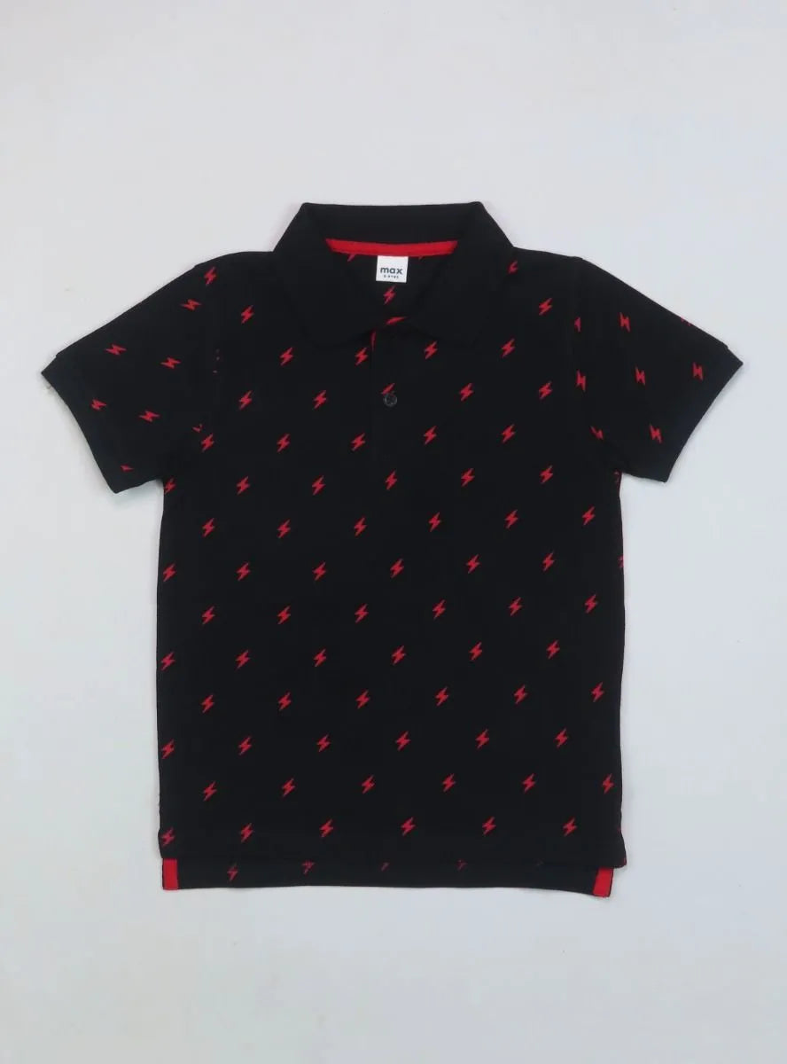 Older Boys Polo Black